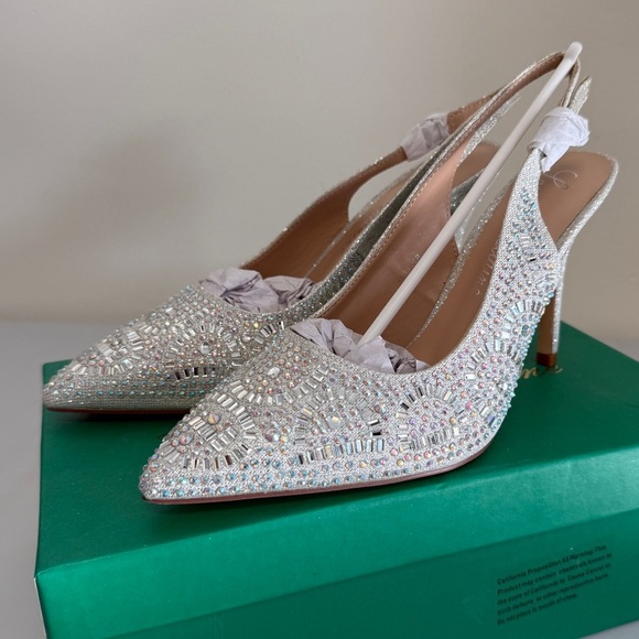 Lauren Lorraine Shoes - Lauren Lorraine Rachel Silver Heel Size 9